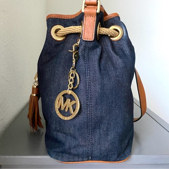 Michael Kors Bags Michael Kors Marina Denim Bucket Bag Poshmark